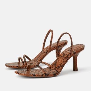 Zara snake heels
